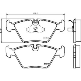 Тормозные колодки Pagid t1116