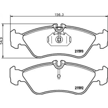 Гальмові колодки Pagid t1124
