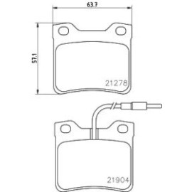 Гальмові колодки Pagid t1125