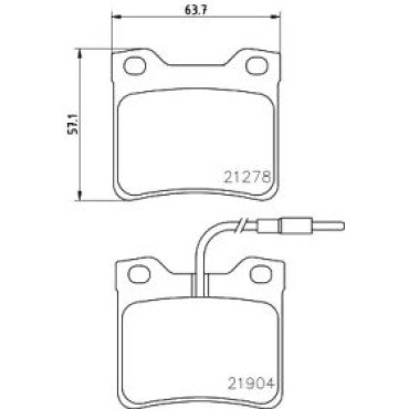 Гальмові колодки Pagid t1125