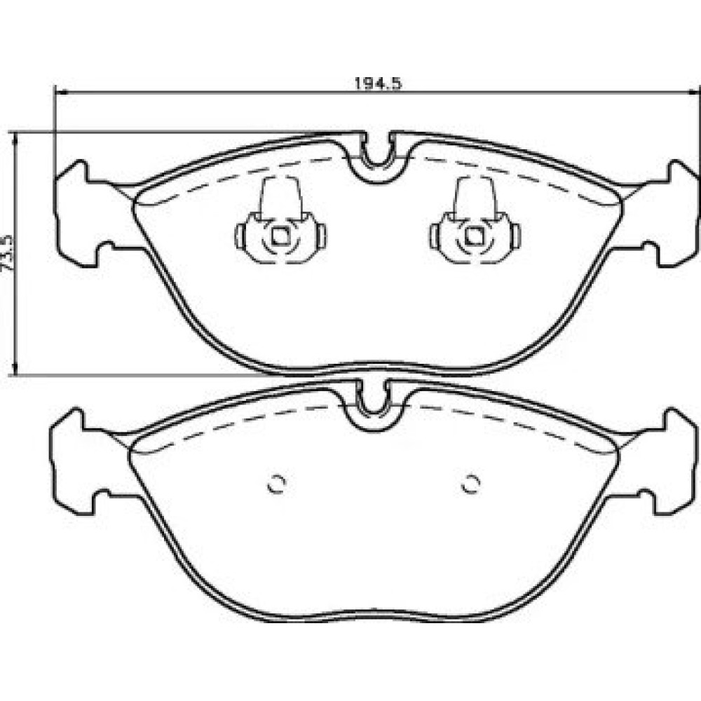 Гальмові колодки Pagid t1135