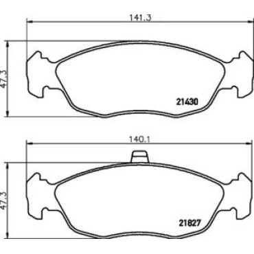 Тормозные колодки дисковые Pagid t1137