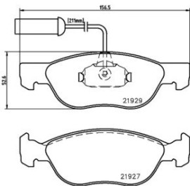 Тормозные колодки дисковые Pagid t1140