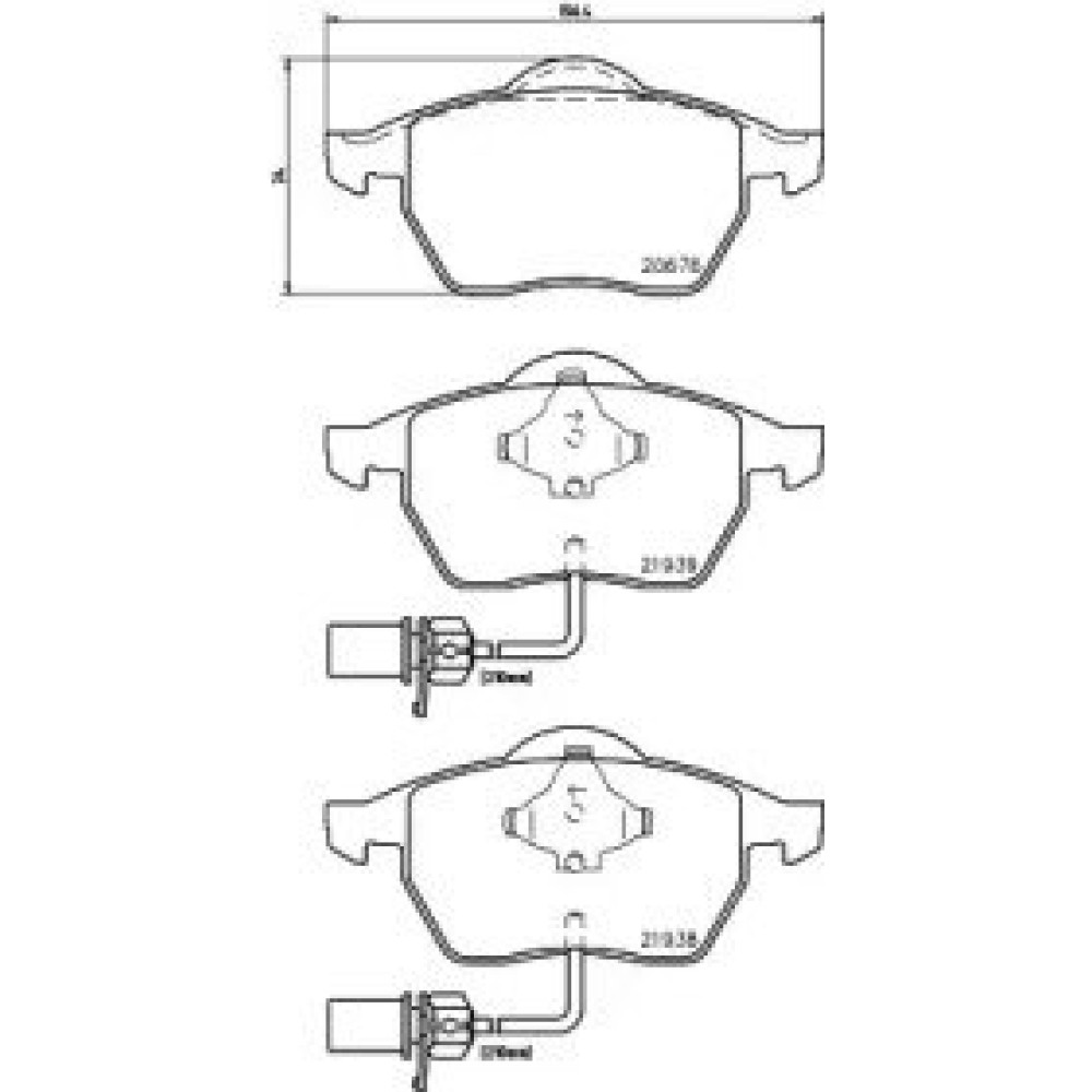 Гальмові колодки Pagid t1149