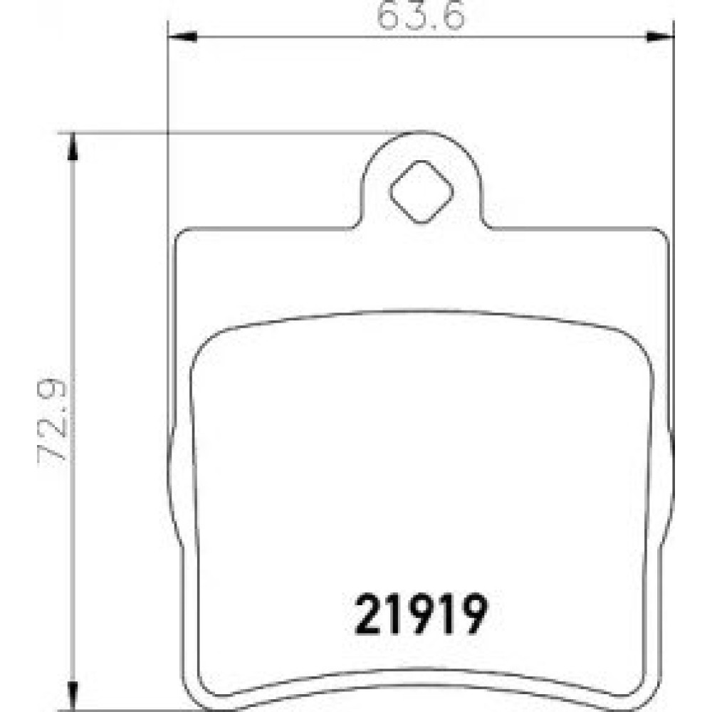 Тормозные колодки Pagid t1153