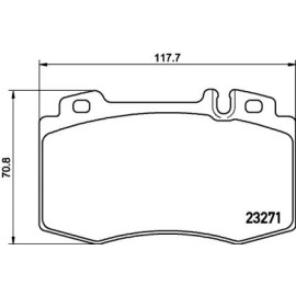 Тормозные колодки Pagid t1174
