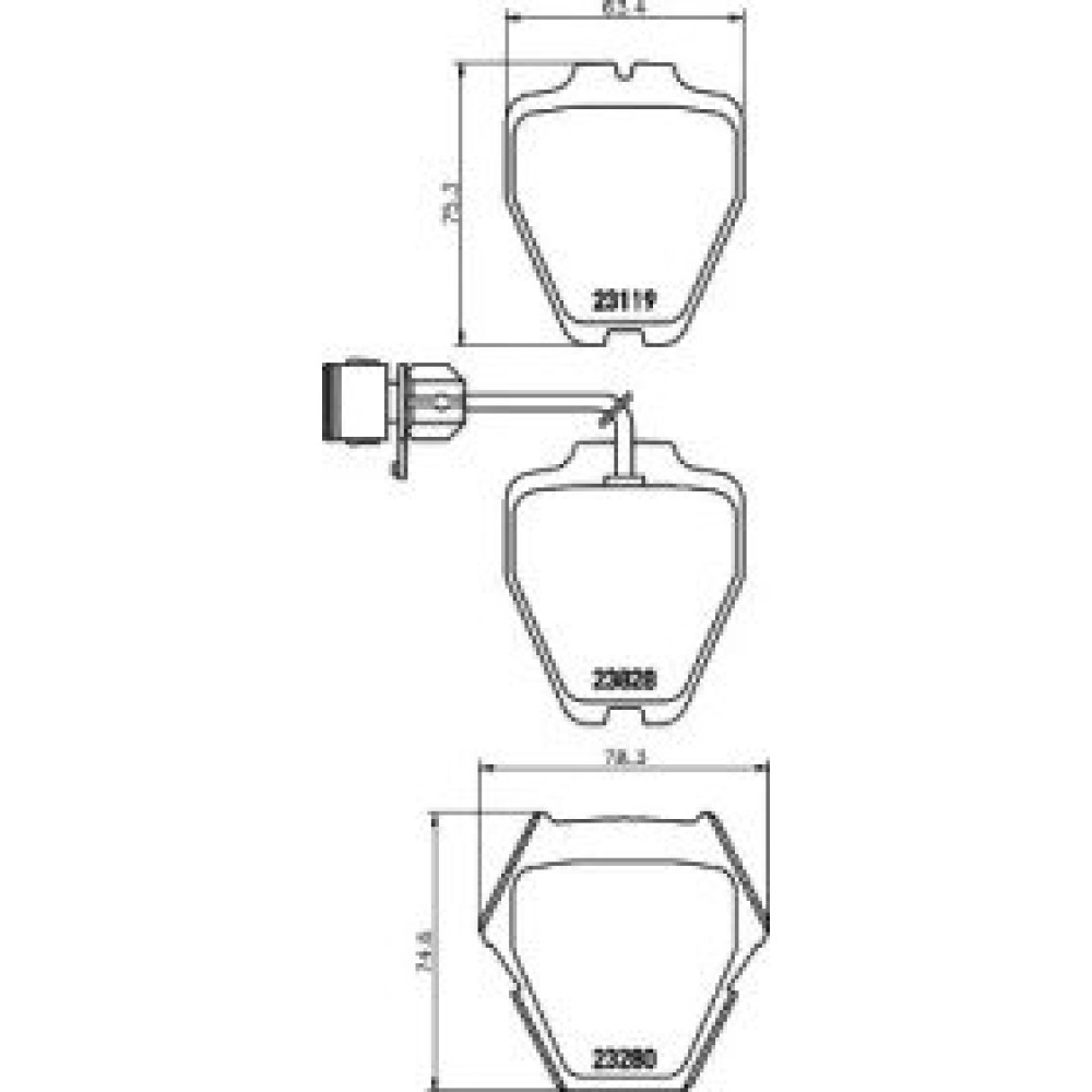 Тормозные колодки Pagid t1183