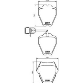 Тормозные колодки Pagid t1183