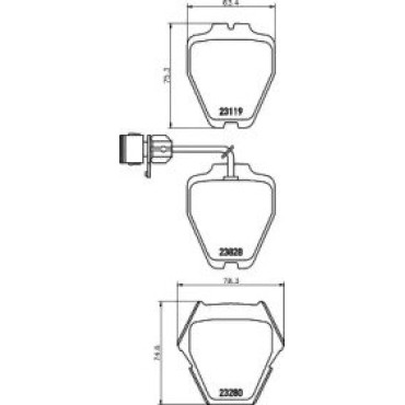 Гальмові колодки Pagid t1183