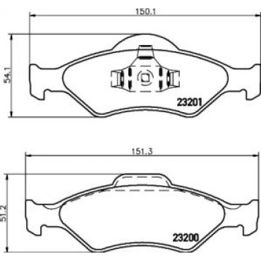 Тормозные колодки Pagid t1192