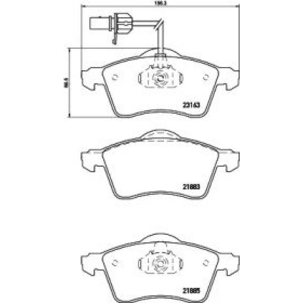 Тормозные колодки Pagid t1196