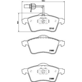 Тормозные колодки Pagid t1196