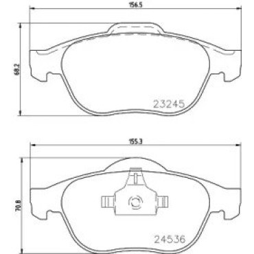 Гальмові колодки Pagid t1213