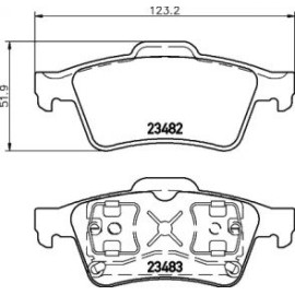 Тормозные колодки Pagid t1215