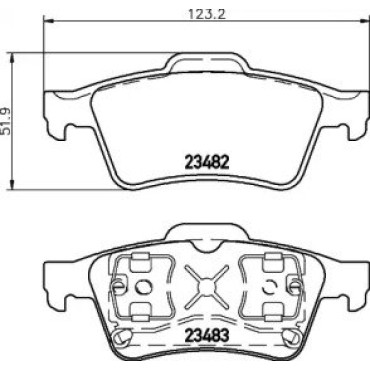 Тормозные колодки Pagid t1215