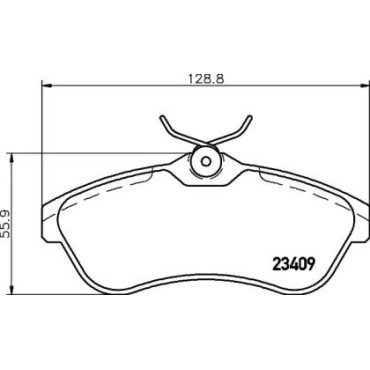Тормозные колодки Pagid t1236