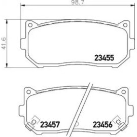 Гальмові колодки Pagid t1238