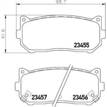 Тормозные колодки Pagid t1238