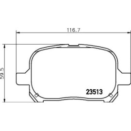 Гальмові колодки Pagid t1239