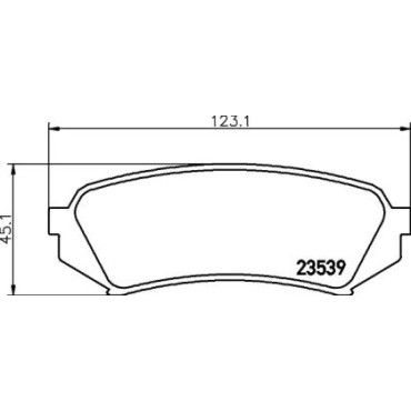 Тормозные колодки Pagid t1243