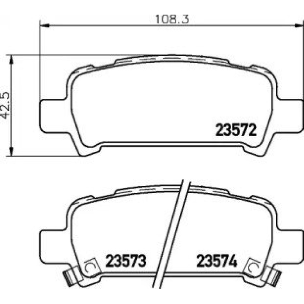 Тормозные колодки Pagid t1244