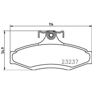 Тормозные колодки Pagid t1253