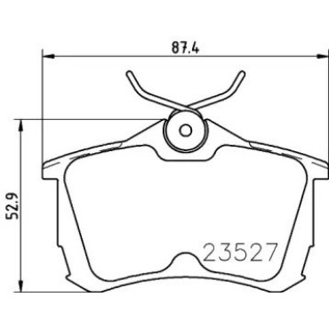 Тормозные колодки Pagid t1255