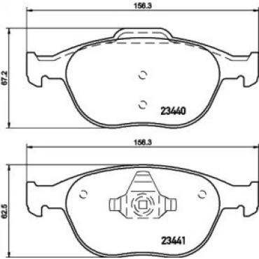 Гальмові колодки Pagid t1261