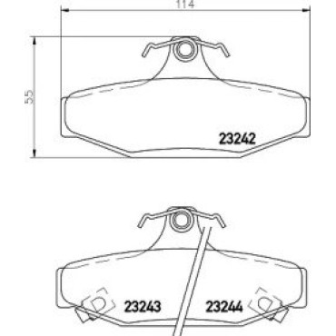Тормозные колодки дисковые Pagid t1262
