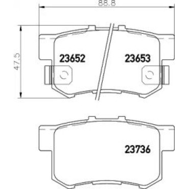 Тормозные колодки Pagid t1263