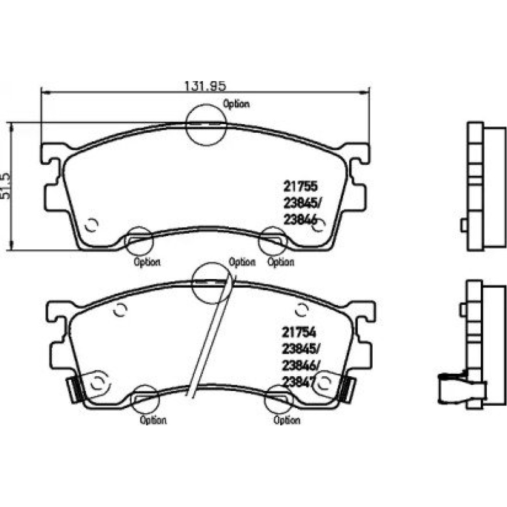 Тормозные колодки Pagid t1268