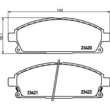 Тормозные колодки Pagid t1273
