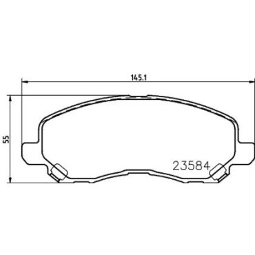 Тормозные колодки Pagid t1274