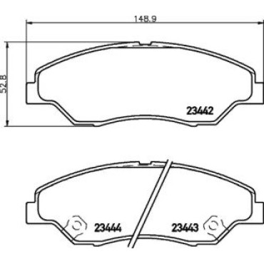 Тормозные колодки Pagid t1277
