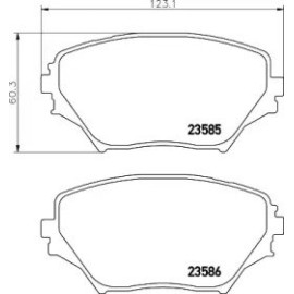 Тормозные колодки Pagid t1281