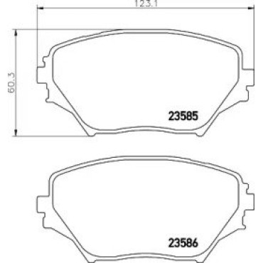 Тормозные колодки Pagid t1281