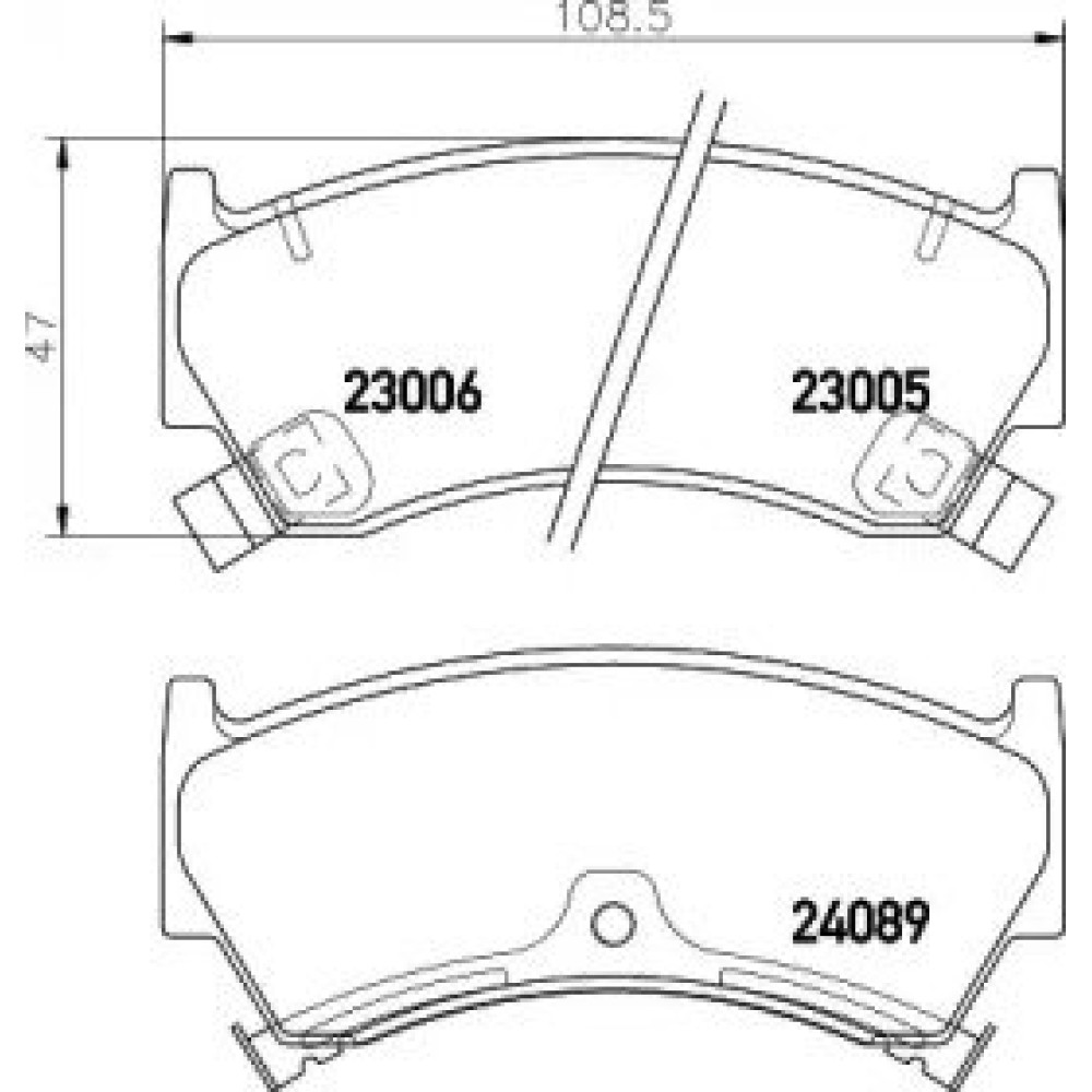 Тормозные колодки дисковые Pagid t1289