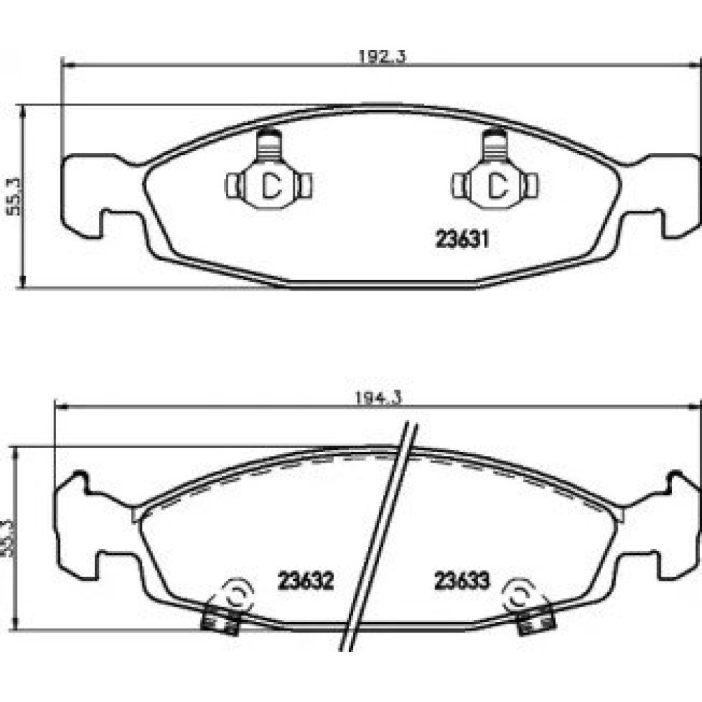 Тормозные колодки Pagid t1296