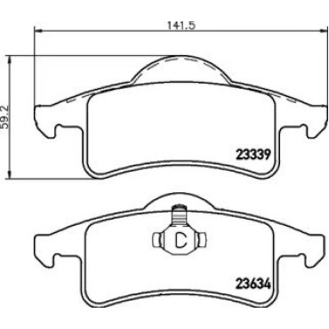 Гальмові колодки Pagid t1297