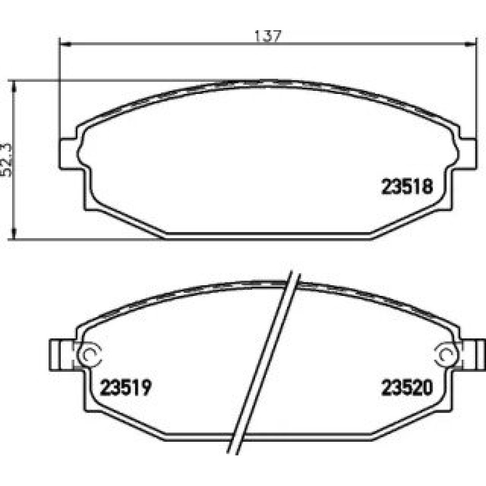 Тормозные колодки Pagid t1304