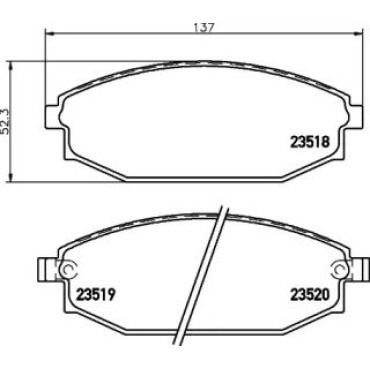 Тормозные колодки Pagid t1304