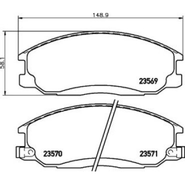 Гальмові колодки Pagid t1307