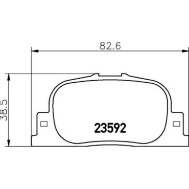 Гальмові колодки Pagid t1308