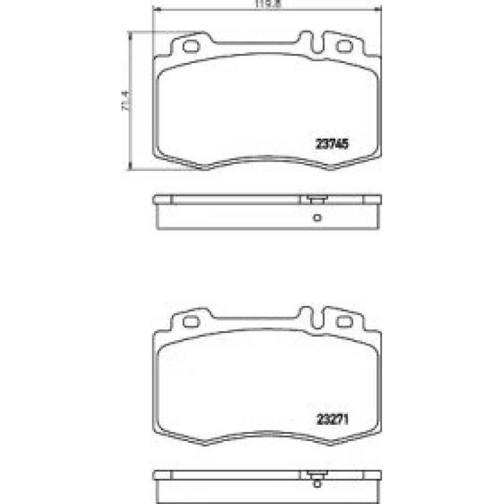 Гальмові колодки Pagid t1318