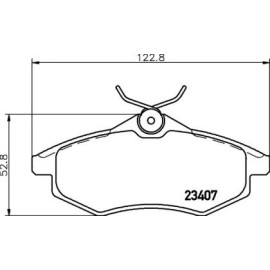 Тормозные колодки дисковые Pagid t1324