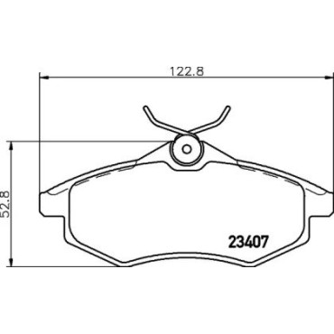 Тормозные колодки дисковые Pagid t1324