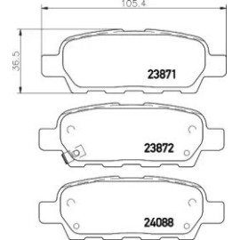 Гальмові колодки Pagid t1334