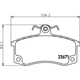 Гальмові колодки Pagid t1349