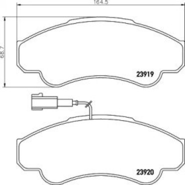 Тормозные колодки Pagid t1355