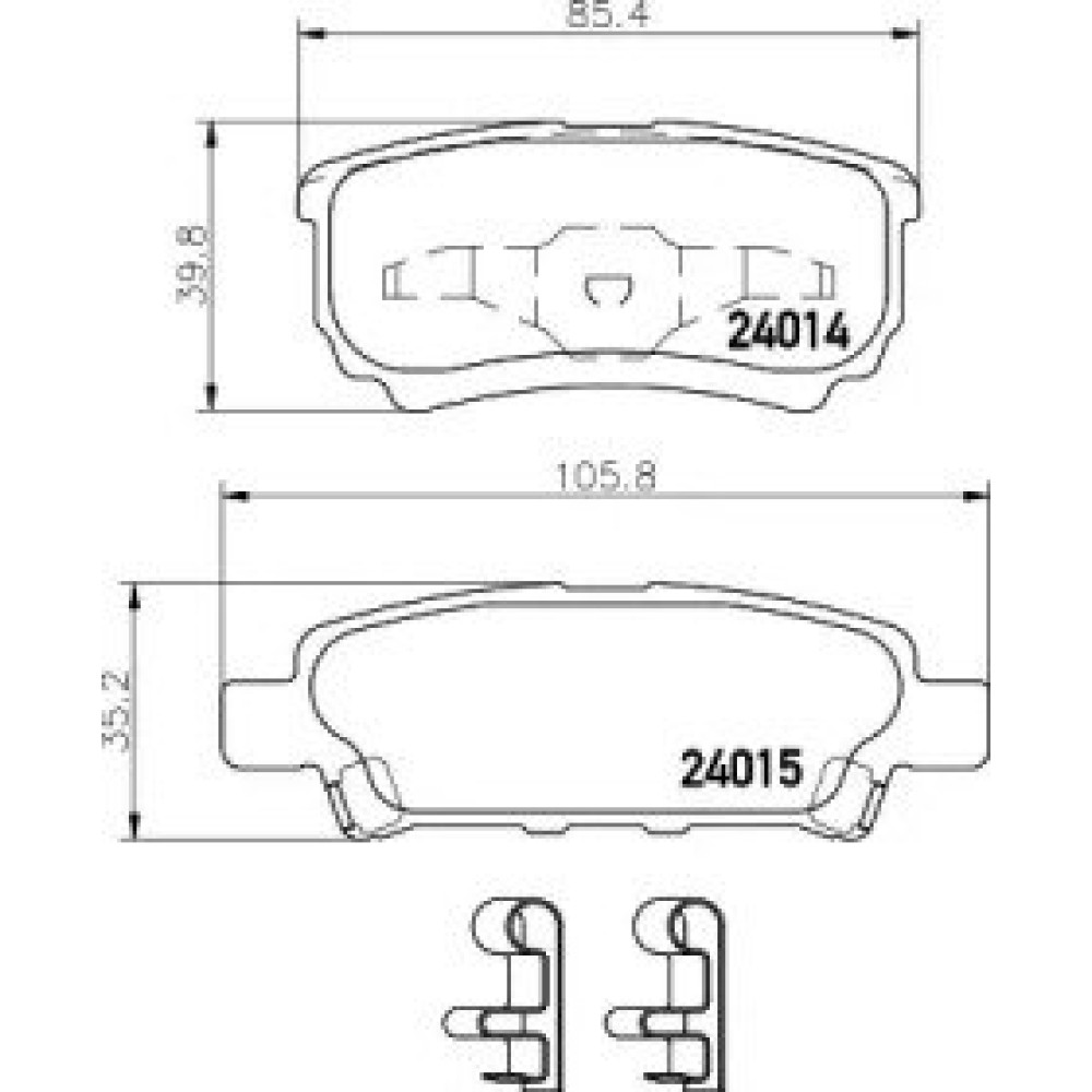 Тормозные колодки Pagid t1395